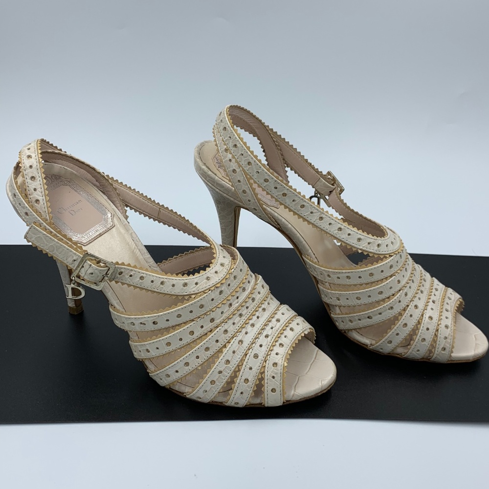not for sale 🌸CD CHRISTIAN DIOR WOMEN SHOES Lauxry For Wedding or Party👠 - Picture 3 of 8